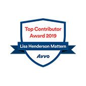 Top Contributor Award 2019 | Lisa Henderson Mattern | Avvo